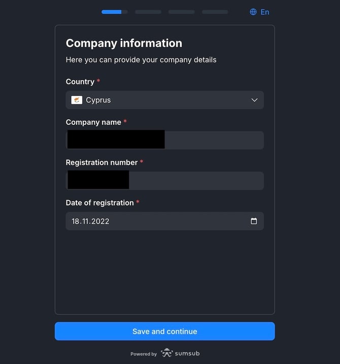 1. Company information 